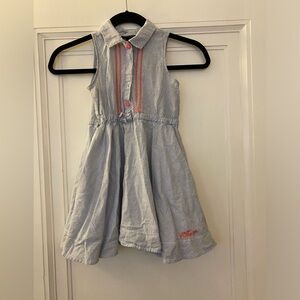 Euc Tommy hillfiger girls dress size 6. Buttons in front and elastic waistband